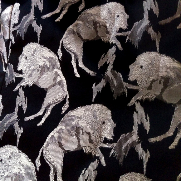 OOAK EUC Brocade mandarin collar sleeveless top S - Picture 3 of 7